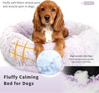 Calming Dog Bed for Medium Dogs Washable Donut 30 inches Anti-Slip Pet Bed - Image 3