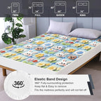 Twin Mattress Protector Waterproof, Fitted Sheet Style Breathable Mattress Cover - Image 5