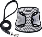 Dog Harness with Leash Set, No Pull Adjustable Reflective Step-in Puppy Pet by BOOMIBOO