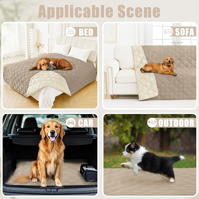 Smiry Waterproof Dog Bed Cover Blanket 52x82, Soft Reversible Pet Blanket - Image 5