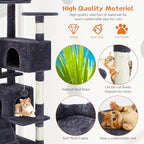 Sweetcrispy 54-Inch Cat Tree Tower – Multi-Level - Image 2