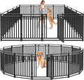 Dog Fence Outdoor for Yard Dog Playpen Indoor 40" Height 16 Panels Portable by Petorldog