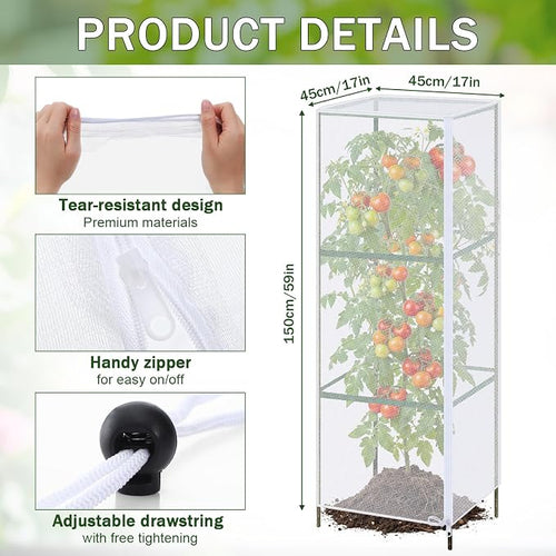 6 Pcs Garden Bird Netting Plant Cover - Image 2