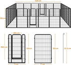Yaheetech Dog Playpen Outdoor, 47 inch 24 Panels Dog Pen Indoor Heavy Duty - Image 6