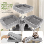 Globlazer Cat Trees and Towers for Multiple Adult Cats, 82-inch XXL Tall Cat - Image 3