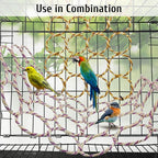 BNOSDM 3 Packs Bird Hemp Rope Net Swing Climbing Rope Net - Image 3