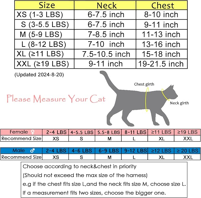 Cat Harness and Leash for Walking Escape Proof, Adjustable Cat Vest Harness - Image 2