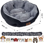 Asvin Small Dog Bed for Small Dogs, Cat Beds for Indoor Cats, Pet Bed for Puppy - Image 3