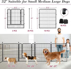 Dog Playpen 32 inch 20 Panels Indoor Outdoor Dog Pen - Image 3