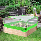 Pop Up Garden Mesh Plant Cover 2Pcs Outdoor Plant Protector Mesh Plant - Image 6