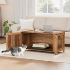Homhedy 39.4" L Cat Litter Box Enclosure, Pet House - Image 8