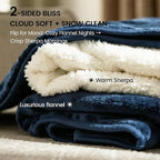 gogobunny Waterproof Bed Blanket, Reversible Sherpa Fleece Throw Blanket - Image 6