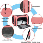 Soft Sided Carrier for Small Medium Cats Dogs, TSA Airline Approved Collapsible - Image 6