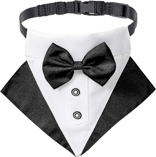 ADOGGYGO Formal Dog Tuxedo Wedding Puppt Bandana Collar by ADOGGYGO