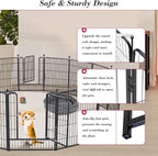 Dog Playpen 32 inch 20 Panels Indoor Outdoor Dog Pen - Image 4