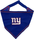 NFL New York Giants TIE Bandana, Large/X-Large. Dog Bandana Scarf Bib by PETSFIRST