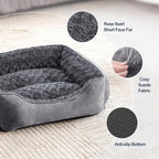 JOEJOY Rectangle Dog Bed for Large Medium Small Dogs - Image 2