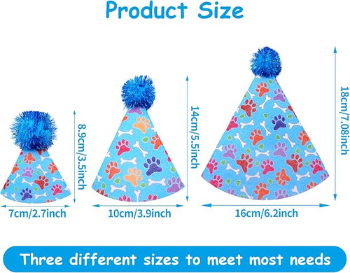 6pcs Dog Birthday Party Hats Felt - Image 2