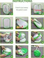 59" x 35" x 35" Pop Up Garden Mesh Plant Cover, Plant Protectors Mesh Plant - Image 7