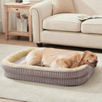 Orthopedic Dog Bed for Large Dogs Breeds, High Density Egg Crate Foam Dog Sofa by DEBANGHOME