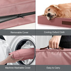 Outdoor Dog Bed for Small Dogs & Cats, Waterproof Dog Crate Mat Orthopedic Egg - Image 6