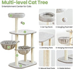 Small Cat Tree Tower with Lots of Scratching Posts - Image 2