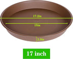 4 Pack of 16 17 inch Plant Saucer, 2.3" Depth, Heavy Duty Deep Plant Trays - Image 3