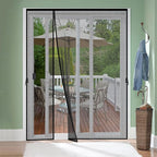 Fiberglass Magnetic Screen Door Fit Door Size 72 x 96 in- Heavy Duty Fiberglass by Iduontis