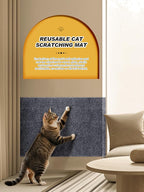 TLNNK 78.7"x15.8" Cat Scratch Mat, Trimmable Self-Adhesive Carpet, DIY Climb - Image 5