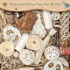 Natural Bird Toy Foraging Parrot Shredding Toys Box Conure Chewing Toys - Image 3