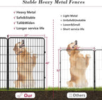 Dog Playpen, 40 inch 8 Panels Dog Fence Outdoor Heavy Duty Dog Pen - Image 7