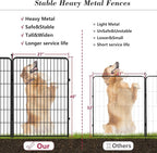 Dog Playpen 40 inch 36 Panels Indoor Outdoor Dog Pen - Image 7