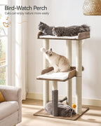 FourFurPets 43.7" Cat Tree, Modern Cat Tree Tower, Cat Tower - Image 2