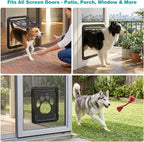 Ownpets Dog Screen Door, Inside Door Flap 12x14x0.4 Inch, Lockable Pet Screen - Image 9