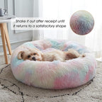 WESTERN HOME WH Calming Dog & Cat Bed, Anti-Anxiety Donut Cuddler Warming Cozy - Image 2