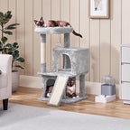 Yaheetech Cat Tree for Indoor Pets, 36in Tower Condo w/Extra Large Perch - Image 2