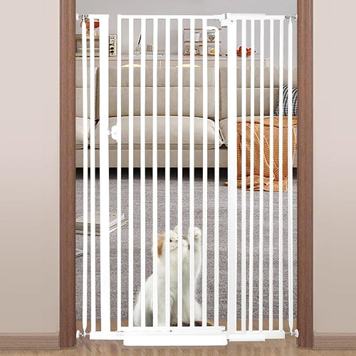 71“ Extra Tall Cat Gate for Doorway: 37.4-41.3” Wide Pet Gate, Auto Close/One by Mudanku