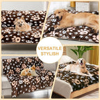 Dog Blankets 3 Pack for Large Medium Pet Cat, Soft Fuzzy Washable Blanket - Image 3