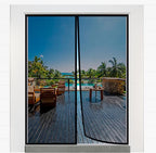 Magnetic Closure Screen Door for 62"x81" French Door Sliding Door Pet and Dog by Housegold