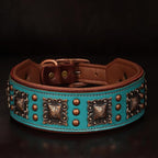 PET ARTIST Upgrade Padded Leather Dog Collar, 2 inch Wide Genuine Leather Dog - Image 8