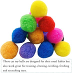 PET SHOW 50pcs 1.5"/3.8cm Cat Toy Balls Soft Kitten Pompon Toys Indoor Cats - Image 7