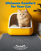 Cat Litter Mat - 46'' x 35'' Small Litter Trapping Mat, Waterproof, Urine-Proof - Image 2