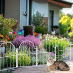 30 Pack White Decorative Garden Fence, 17in x33ft Garden Fencing Animal Barrier - Image 2