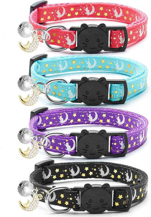 4 PCS Breakaway Cat Collars by LAFAYIspecializesinpetcollars