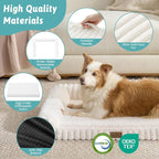 Cute Dog Bed for Small Dogs, Faux Rabbit Fur Orthopedic Foam Dog Bed - Image 5