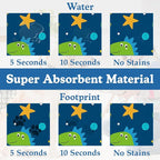 Cartoon Dino Pet Feeding Mat–Christmas Stocking Quick Dry Absorbent Dog Cat - Image 3