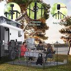 10 Panels No Dig Dog Fence Outdoor - Image 5