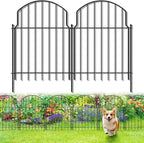 19Pcs Decorative Garden Fence, 20in/20.5ft Rustproof Metal Fences Animal by Tivray