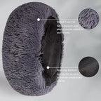 Calming Donut Dogs Beds for Small Dogs Washable, 23inch Plush Round Pet Bed for - Image 5