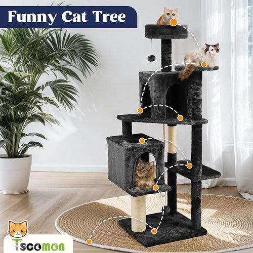 58.5inch Large Cat Tree Tower Condo - Image 2